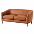 2-Sitzer Sofa Leder Braun 150cm