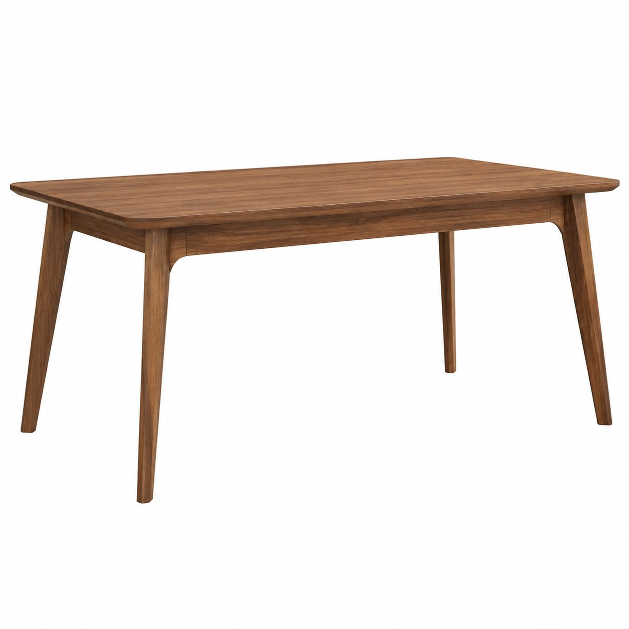 Rechteckiger Esstisch aus Walnussholz 160x90x75 cm Braun